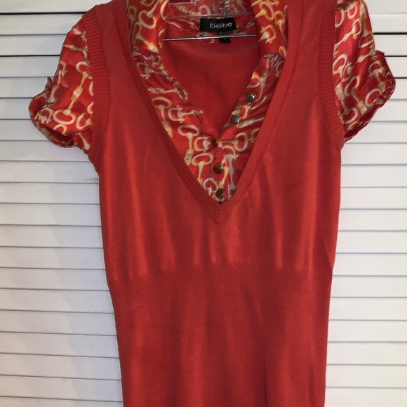 Bebe vintage shirt with belt loops - Picture 1 of 7